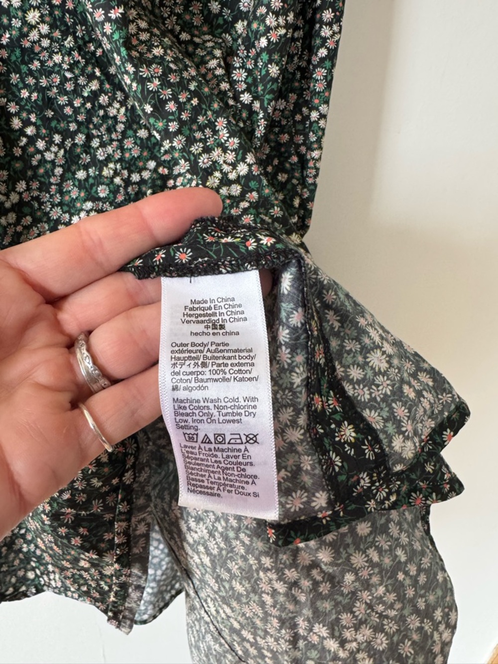 J. Crew Liberty of London Delilah Dress Marguerite Ditsy Daisy Floral Pockets M - Picture 12 of 12